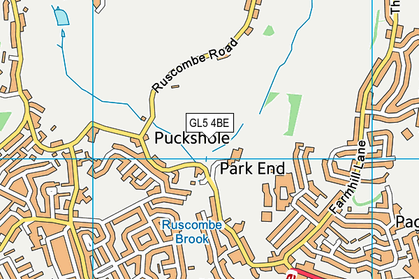 GL5 4BE map - OS VectorMap District (Ordnance Survey)