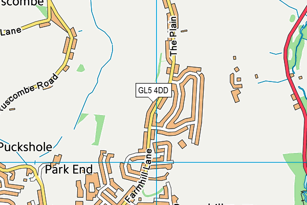 GL5 4DD map - OS VectorMap District (Ordnance Survey)