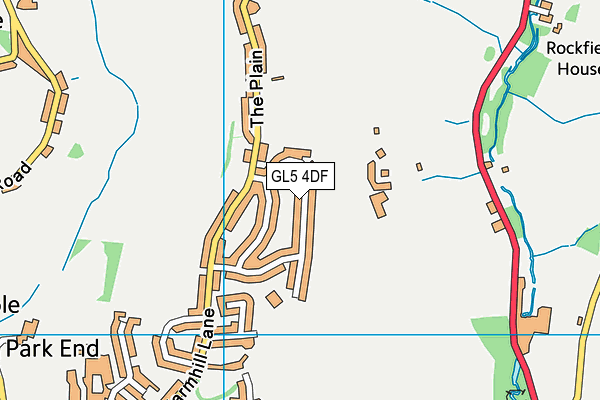 GL5 4DF map - OS VectorMap District (Ordnance Survey)