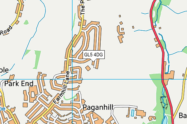 GL5 4DG map - OS VectorMap District (Ordnance Survey)