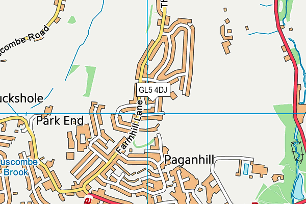 GL5 4DJ map - OS VectorMap District (Ordnance Survey)