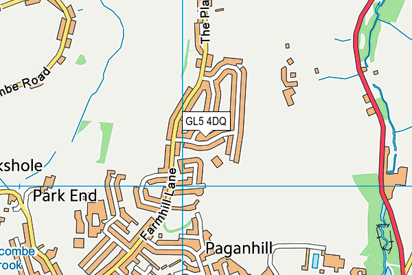 GL5 4DQ map - OS VectorMap District (Ordnance Survey)