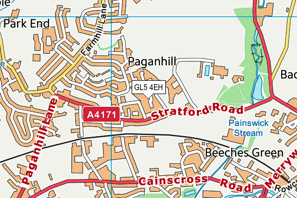 GL5 4EH map - OS VectorMap District (Ordnance Survey)