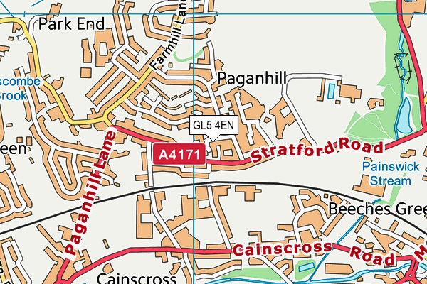 GL5 4EN map - OS VectorMap District (Ordnance Survey)