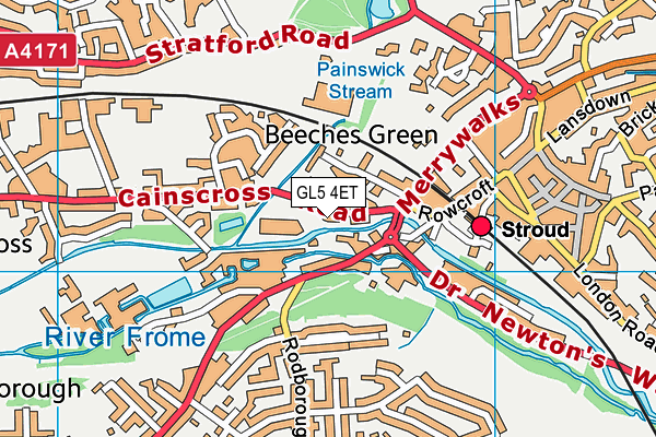 GL5 4ET map - OS VectorMap District (Ordnance Survey)