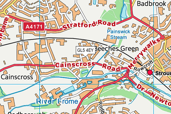 GL5 4EY map - OS VectorMap District (Ordnance Survey)