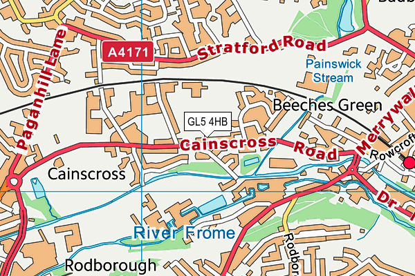 GL5 4HB map - OS VectorMap District (Ordnance Survey)