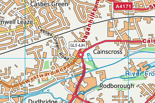 GL5 4JH map - OS VectorMap District (Ordnance Survey)