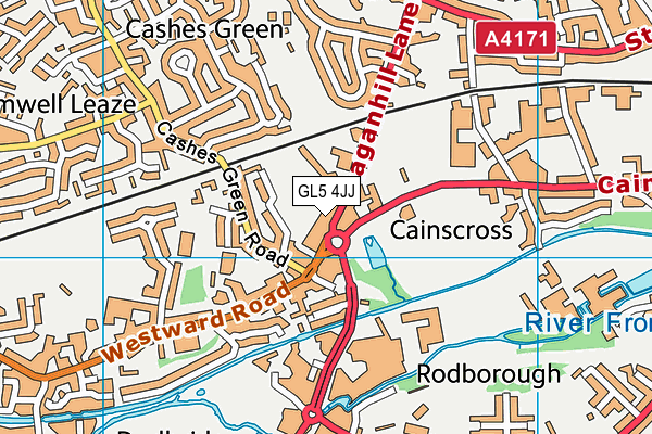 GL5 4JJ map - OS VectorMap District (Ordnance Survey)