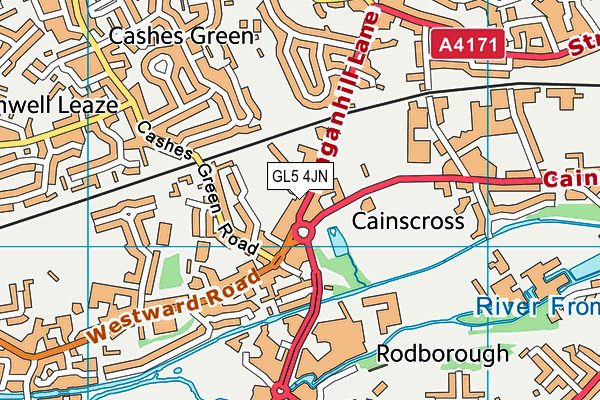 GL5 4JN map - OS VectorMap District (Ordnance Survey)