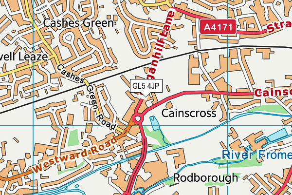 GL5 4JP map - OS VectorMap District (Ordnance Survey)