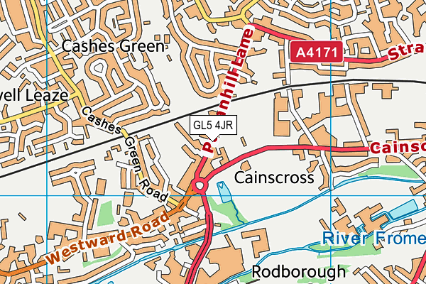 GL5 4JR map - OS VectorMap District (Ordnance Survey)