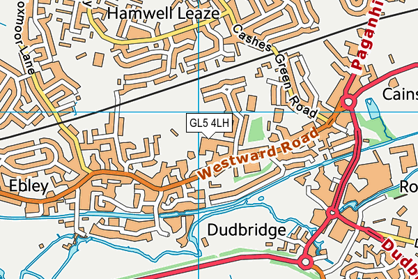 GL5 4LH map - OS VectorMap District (Ordnance Survey)