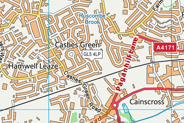 GL5 4LP map - OS VectorMap District (Ordnance Survey)