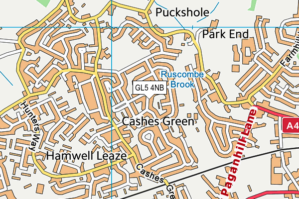 GL5 4NB map - OS VectorMap District (Ordnance Survey)