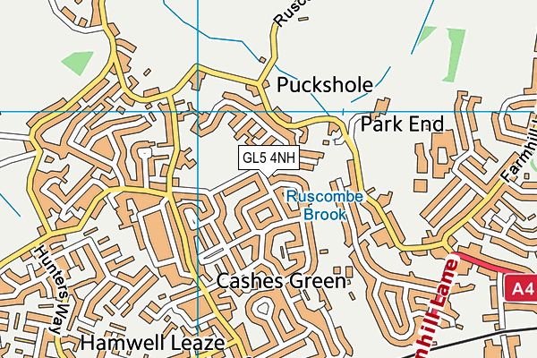 GL5 4NH map - OS VectorMap District (Ordnance Survey)