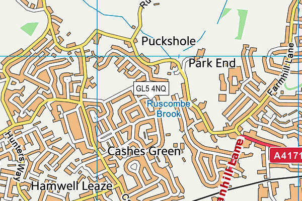 GL5 4NQ map - OS VectorMap District (Ordnance Survey)