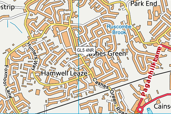 GL5 4NR map - OS VectorMap District (Ordnance Survey)