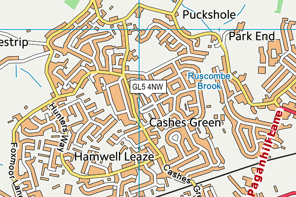 GL5 4NW map - OS VectorMap District (Ordnance Survey)