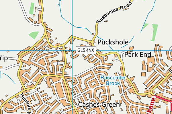 GL5 4NX map - OS VectorMap District (Ordnance Survey)