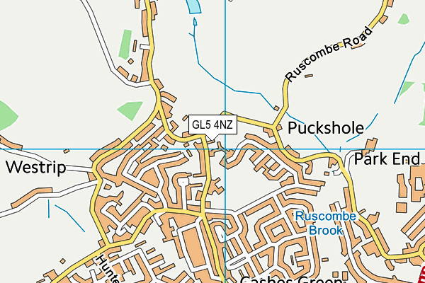 GL5 4NZ map - OS VectorMap District (Ordnance Survey)