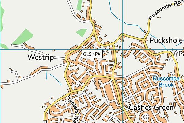 GL5 4PA map - OS VectorMap District (Ordnance Survey)