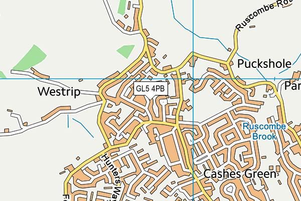 GL5 4PB map - OS VectorMap District (Ordnance Survey)