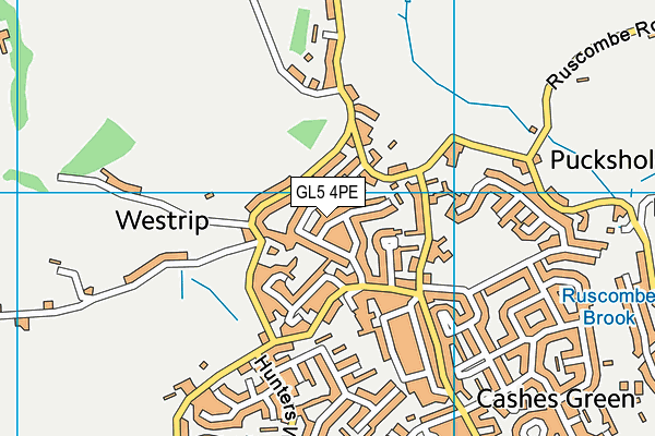 GL5 4PE map - OS VectorMap District (Ordnance Survey)