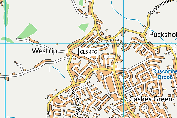 GL5 4PG map - OS VectorMap District (Ordnance Survey)