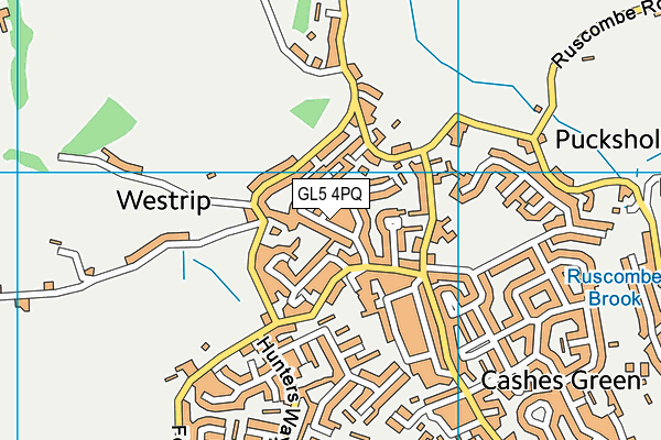 GL5 4PQ map - OS VectorMap District (Ordnance Survey)