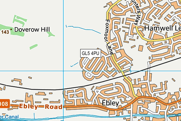 GL5 4PU map - OS VectorMap District (Ordnance Survey)