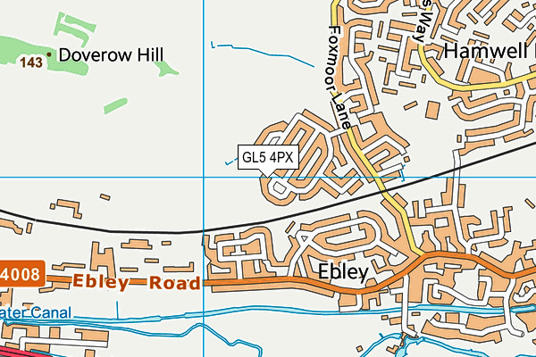 GL5 4PX map - OS VectorMap District (Ordnance Survey)