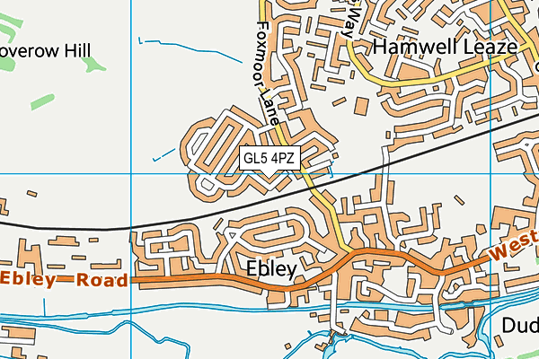 GL5 4PZ map - OS VectorMap District (Ordnance Survey)