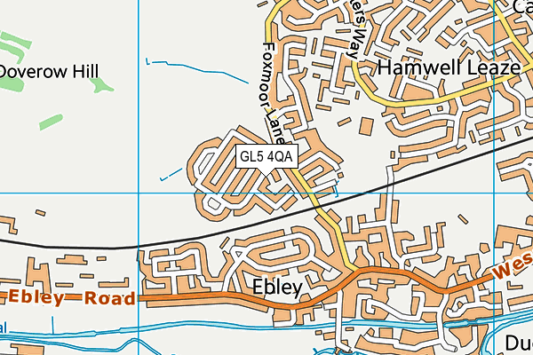 GL5 4QA map - OS VectorMap District (Ordnance Survey)