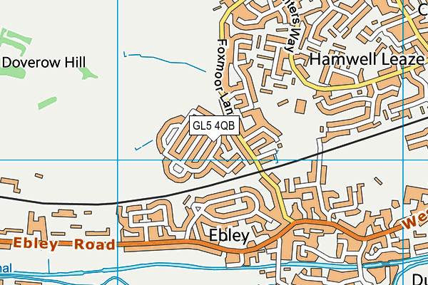 GL5 4QB map - OS VectorMap District (Ordnance Survey)