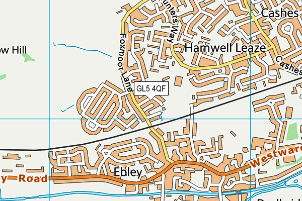 GL5 4QF map - OS VectorMap District (Ordnance Survey)