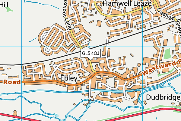 GL5 4QJ map - OS VectorMap District (Ordnance Survey)