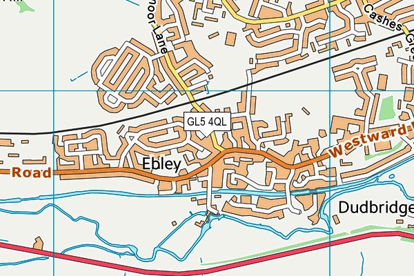 GL5 4QL map - OS VectorMap District (Ordnance Survey)