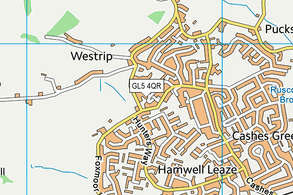 GL5 4QR map - OS VectorMap District (Ordnance Survey)