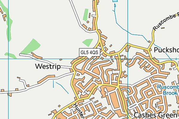 GL5 4QS map - OS VectorMap District (Ordnance Survey)