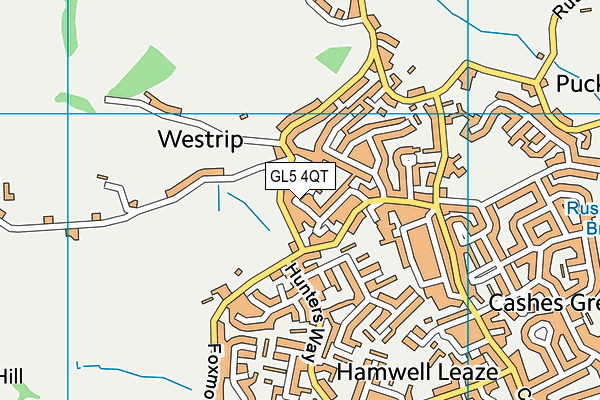 GL5 4QT map - OS VectorMap District (Ordnance Survey)