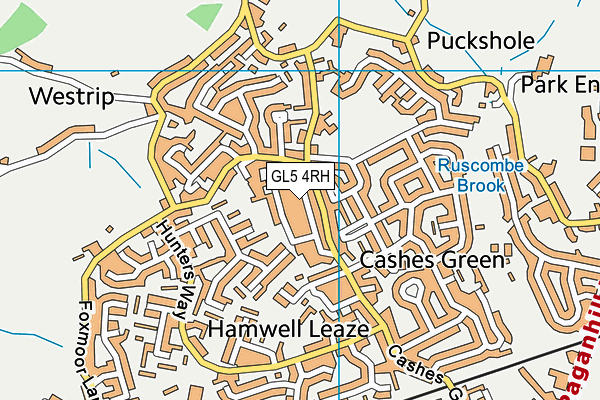 GL5 4RH map - OS VectorMap District (Ordnance Survey)