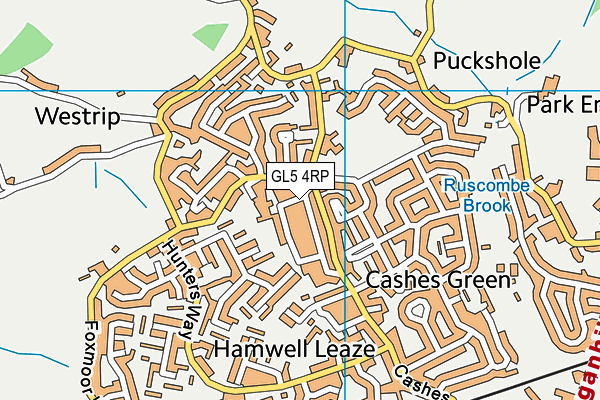 GL5 4RP map - OS VectorMap District (Ordnance Survey)