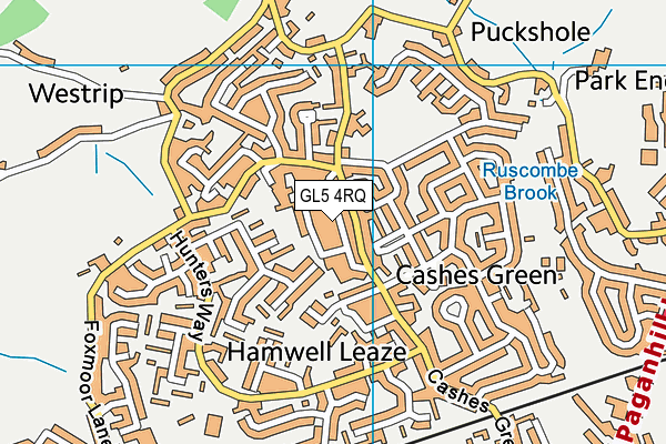 GL5 4RQ map - OS VectorMap District (Ordnance Survey)