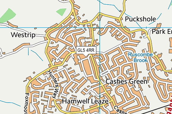 GL5 4RR map - OS VectorMap District (Ordnance Survey)