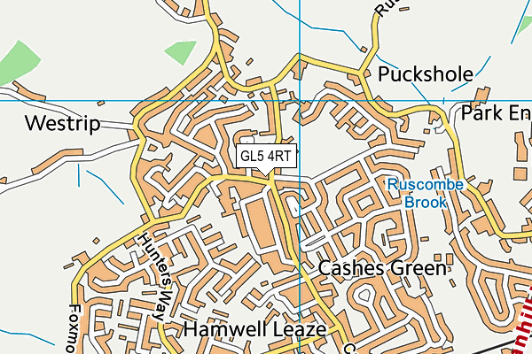 GL5 4RT map - OS VectorMap District (Ordnance Survey)