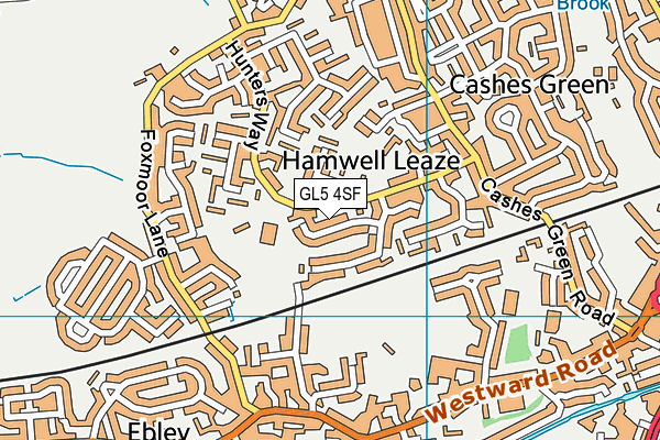 GL5 4SF map - OS VectorMap District (Ordnance Survey)