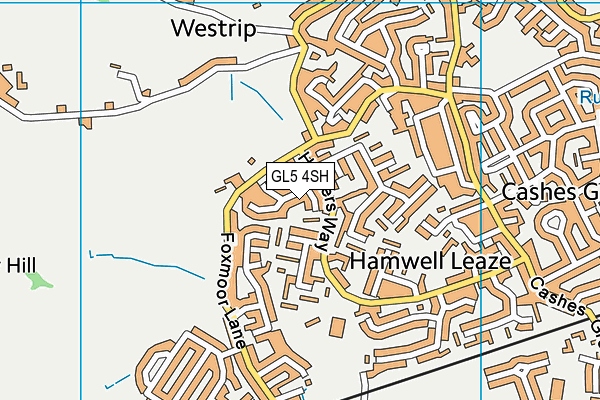 GL5 4SH map - OS VectorMap District (Ordnance Survey)