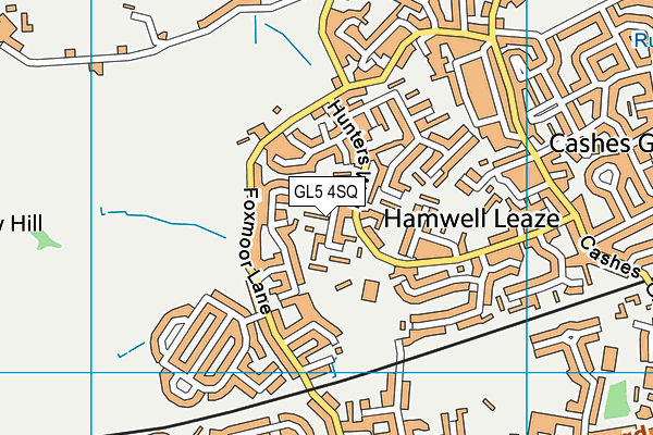 GL5 4SQ map - OS VectorMap District (Ordnance Survey)