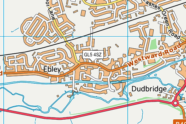 GL5 4SZ map - OS VectorMap District (Ordnance Survey)